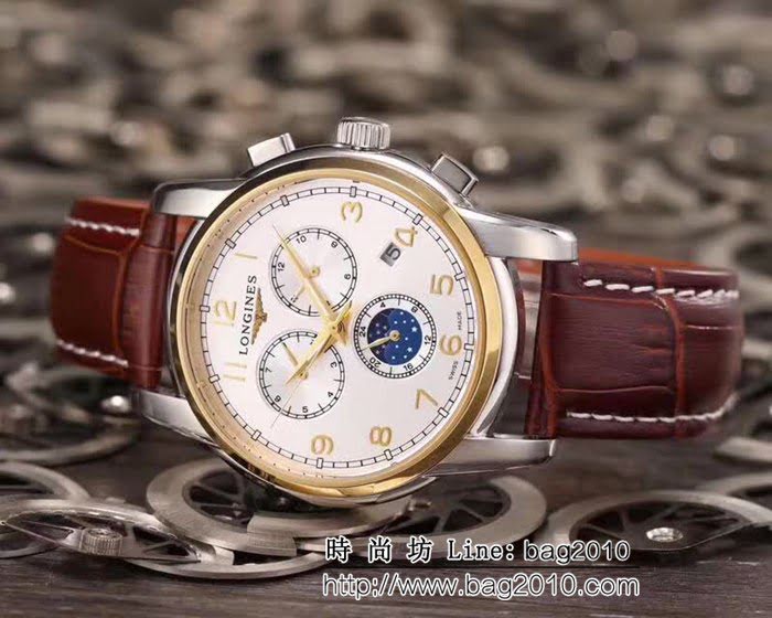 LONGINES浪琴 睿智風範 精緻款 頂級機械男士腕表 WSS2205